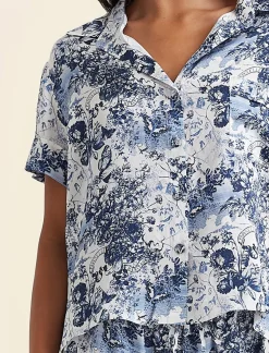 Toile De Jouy Pure Silk Boxer PJ Set