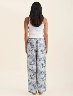 Toile De Jouy Straight Leg Full Length Pant