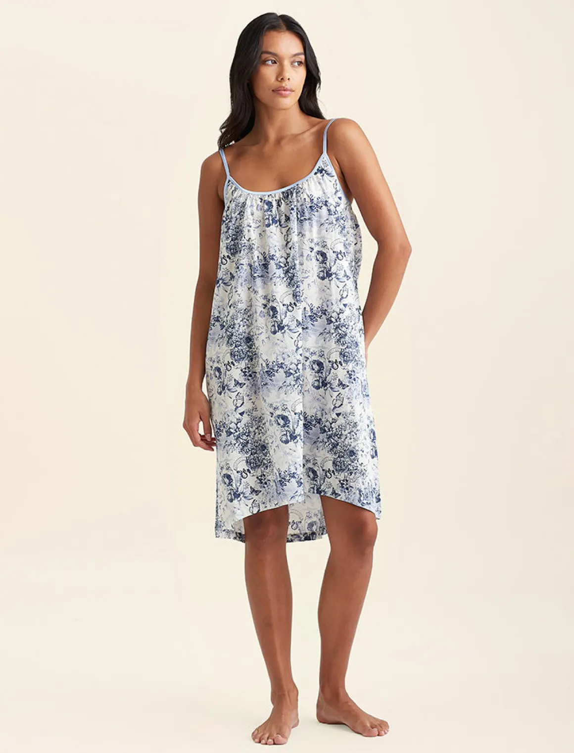 Toile De Jouy Strappy Nightie