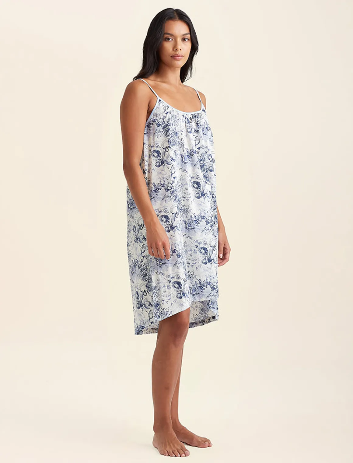 Toile De Jouy Strappy Nightie
