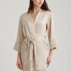 Washable Silk Short Robe