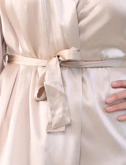 Washable Silk Short Robe