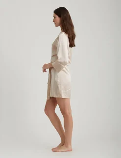 Washable Silk Short Robe