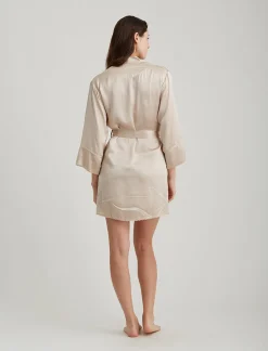 Washable Silk Short Robe